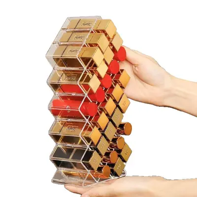 Fischform-Lippenstift-Organizer, aufrechter Kosmetik-Displayständer