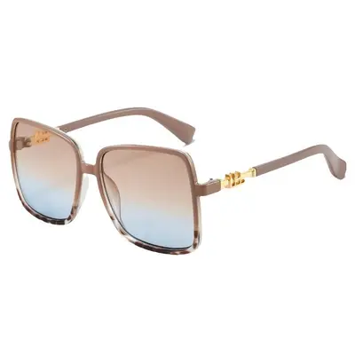 Damen-Sonnenbrille, großer Rahmen, bunt dekorativ - 6
