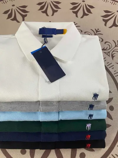 Футболка с отложным воротником RL в стиле Ralph Lauren с логотипом Little Pony, вышивкой, 100% хлопок, классический хлопковый топ с коротким рукавом, поло, экспортная модель, женская