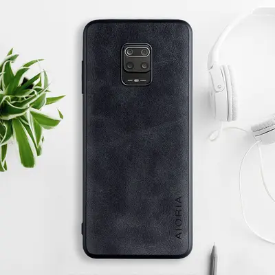 Hülle für Xiaomi Redmi 10X, Avocado-Leder, zweifarbig