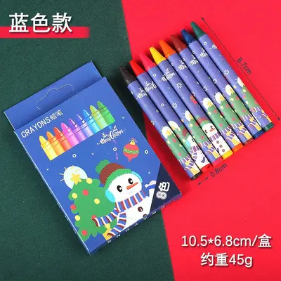 Capibara Çocuk Boya Mumu 8 Renk/12 Renk Seti Güvenli Toksik Olmayan Kolay Renklendirme Bebek Doodle Boya Kalemi - 13