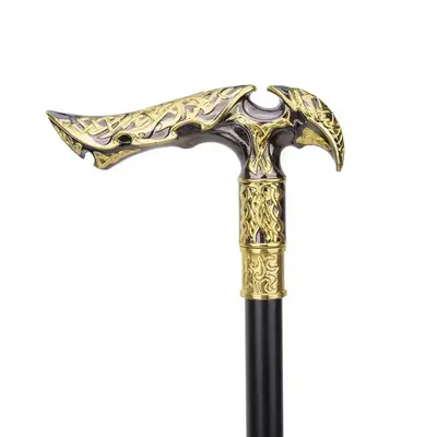 Luxus-Metall-Gehstock mit rutschfester Spitze - 10