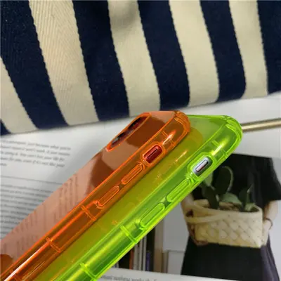 iPhone 11 phone case, fluorescent, air cushion
