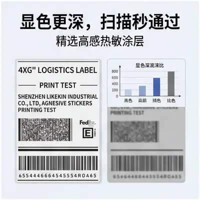 Thermal Shipping Label Paper 100x150 mm, Three-Proof, Self-Adhesive