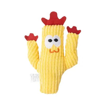 Cat Chew Toy with Teeth Cleaning Cactus Plush Pillow and Catnip - 9