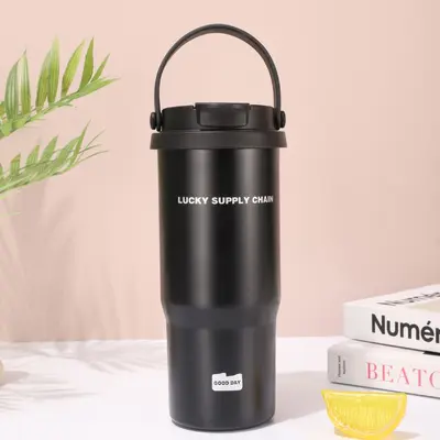 暮色双饮高颜值办公吸管冰霸杯车载保温杯随行杯大容量保温杯 - 7