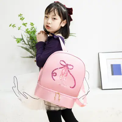 Children's Dance Backpack with Separate Shoe Compartment - 3