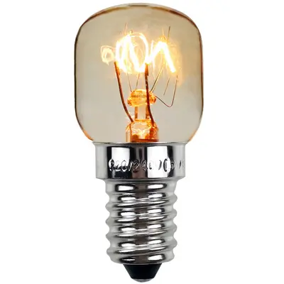 15W 25W E14 Oven and Microwave Bulb, Heat Resistant up to 300 Degrees