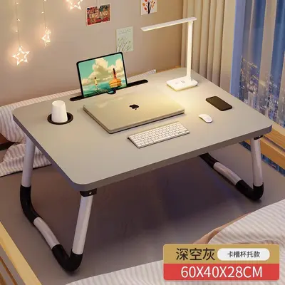Klappbares Bett kleine Tischlaptoptisch Studentenwohnheim Hochbett Schreibtisch Schlafzimmer Erkerfenster Relaxtisch - 13