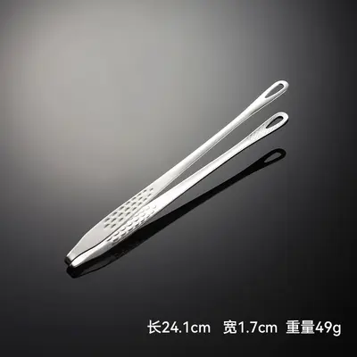 Ahn Kore Barbekü Maşası 304 Paslanmaz Çelik Barbekü Maşası Altın Büfe Çilek Maşası Genişletilmiş Ekmek Maşası Cımbız. - 7