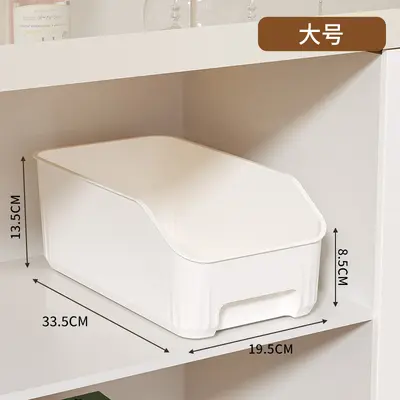 Kitchen storage box plastic, rectangular drawer style - 8