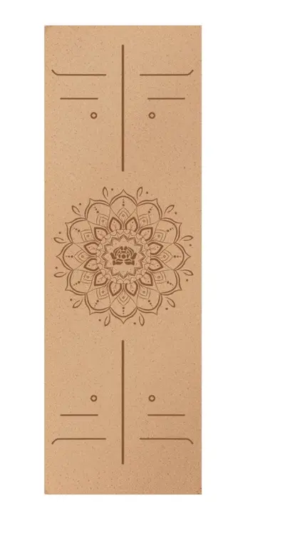 Natural cork rubber yoga mat, 4.5mm, non-slip, extra wide - 10