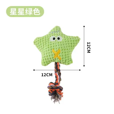 Chew-Resistant Corduroy Plush Dog Toy for Small and Medium Dogs - 10