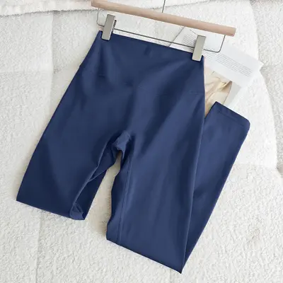 Hochtaillierte Pilates-Yogahose, po-hebend, bauchformend, elastisch - 9
