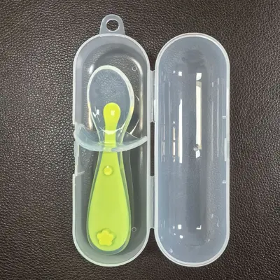Silicone Soft Baby Spoon for Newborns, Training Feeding Spoon 6 Months+ - 8