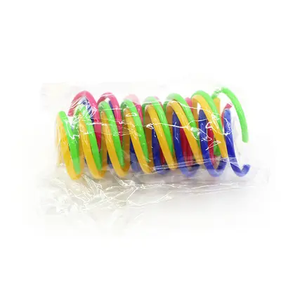 Renkli Plastik Yaylı Zıplayan Kedi Oyuncak Topu - 4