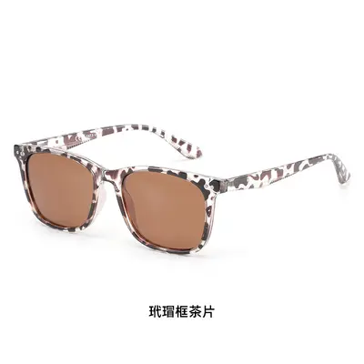 TR90 Polarized Square Unisex Sunglasses, UV400 Protection, Classic Design - 10