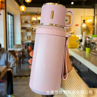 2025新款学生上学专用水杯茶水分离316不锈钢便携大容量保温杯 - 11