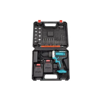 Rechargeable cordless hand drill, lithium impact set