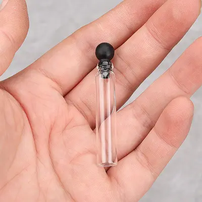 B016-0.5ml 1ml 2ml 3ml parfüm esansiyel yağ örnek dağıtım şişesi örnek cam şişe test tüpü deneme şişesi kapakları - 9