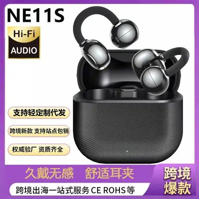 Clip2 NE11S Clip-On Bluetooth Headphones, Comfortable for Long Wear