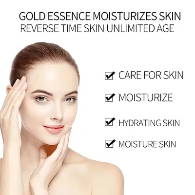 24K Altın Hiyalüronik Asit Serumu, Nemlendirici Niasinamid Konsantre Serum