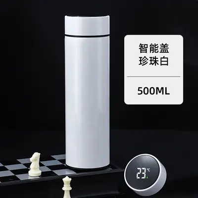 304不锈钢高级商务保温杯智能显温密封防漏水杯节日活动礼品杯 - 8