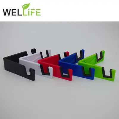 V şeklinde cep telefonu standı, tablet tutucu, katlanabilir toptan satış evrensel stand, logo ile özelleştirilebilir, tembel masaüstü canlı yayın standı.