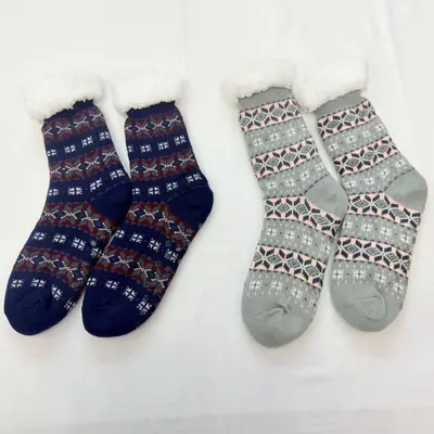 Individuell bedruckbare Erwachsenensocken, verdickt, Korallenfleece, Acryl