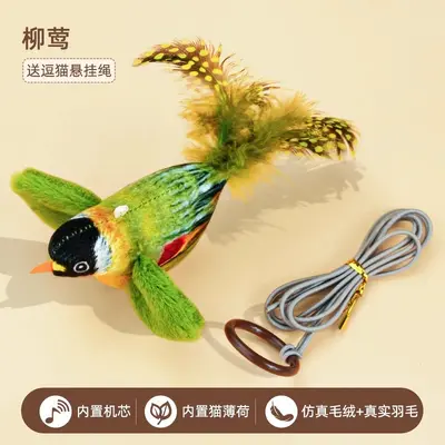 Cat Teaser Wand with Simulated Bird and Sound - 8