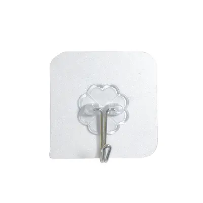 Starke transparente Haken für die Küche, spurlose transparente Haken für das Badezimmer, bohrfreie Wandhaken für die Rückseite von Türen und Arbeitsplatten. - 6