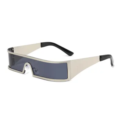 Oversized Metal Sunglasses, UV Protection, Outdoor - 5