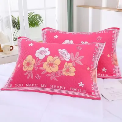 Polyester-Cotton Pillow Towel Set of 2, Extra Large, Stain-Resistant, Oil-Resistant - 10