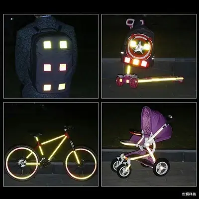 Solid Color Reflective Strip for Bicycles and Motorcycles, Night Safety Tape