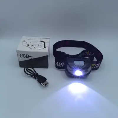 LED kafa lambası, şarj edilebilir, sensörlü, uzun kullanım süresi - 7