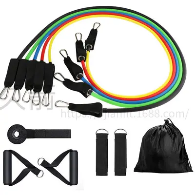 TPE Resistance Band Set 11 Pieces, Full Body Training Exerciser