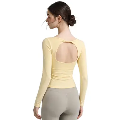 2026 Autumn Long Sleeve Open-Back Yoga and Pilates Wear - 5