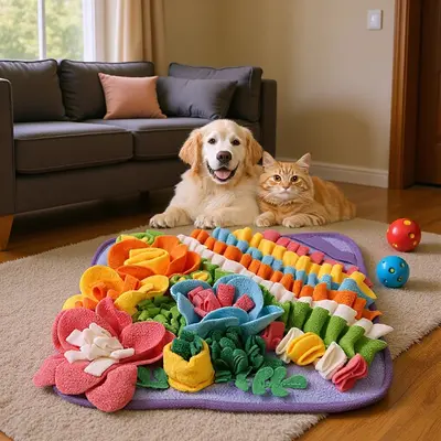 Snuffle Mat for Dogs and Cats, Hide Treats Enrichment Toy