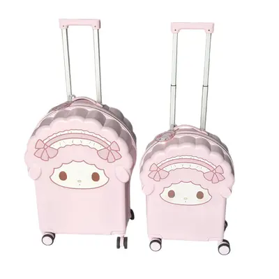 Children's Carry-On Suitcase, 20 Inch, Cartoon Design, Ride-On, Combination Lock - 6
