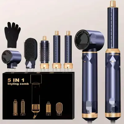 5-in-1 Hot Air Brush and 7-in-1 High-Speed Hair Dryer Styling Set