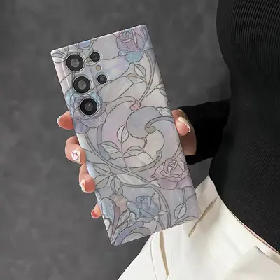 Samsung S26 Ultra abstract line floral hard shell case