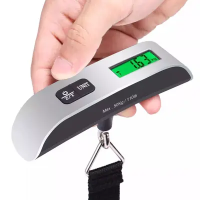 Sınır Ötesi Bagaj Terazisi Taşınabilir Elektronik El Valiz Terazisi Bagaj Terazisi Askılı Elektronik Terazi Ev Tipi El Tutmalı Terazi Kalın Saplı 50KG - 3