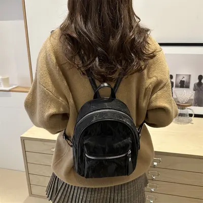 Women's Small Simple Backpack, Casual Daily and Travel Use - 5