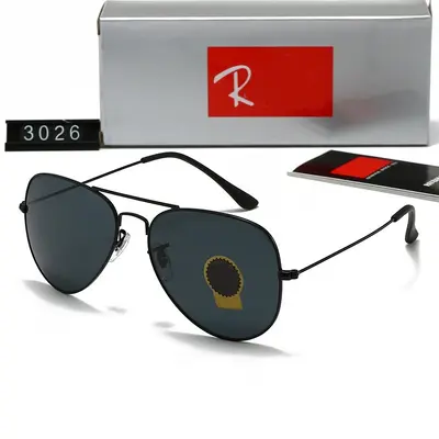 Modische Pilotenbrille mit Metallrahmen und Glasgläsern - 3