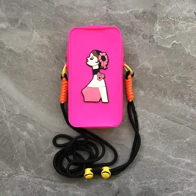 Silikon-Handytasche, Cartoon-Umhängetasche, tragbare Geldbörse, niedliche Mini-Schultertasche für Schülerinnen, Stress-Relief-Bubble-Tasche - 13
