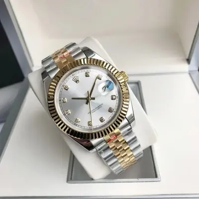 41MM Günlük Sahte Mekanik Koşu Saniye Mekanizmalı Tam Otomatik Katı Çelik Bilezir Erkek Kol Saati Su Geçirmez Gece Işıltısı Kol Saati Toptan - 10