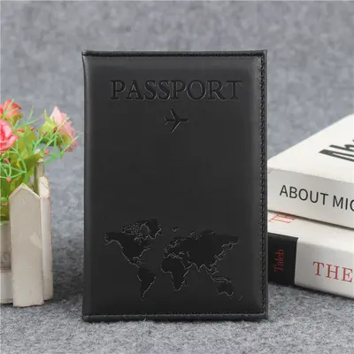 Sınır ötesi özel yapım stokta bulunan harita baskılı PU pasaport kılıfı pasaport tutucu pasaport çantası pasaport koruyucu kartlık belge tutucu kart kılıfı - 7
