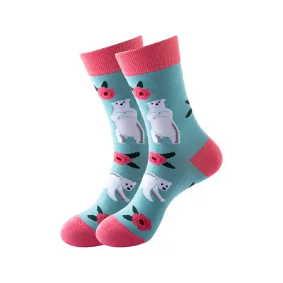 Cross-border new style personalized mid-calf cotton socks autumn and winter European and American socks men and women export fashion socks Amazon socks wholesale - 8