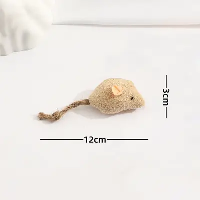 Plush Mouse Set Cat Toy, Feather, Scratch and Bite Resistant - 9