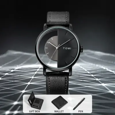 Men's quartz watch and accessory gift set
